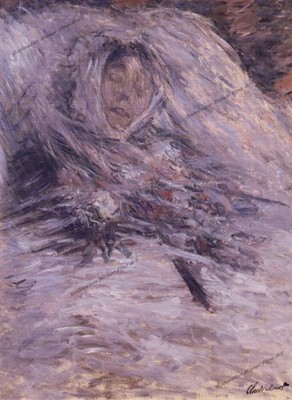 Camille Monet On Her Deathbed by Claude Monet - giclee print