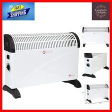 Portable Electric Heater with 3 Heat Settings & Safety Tips - Perfect for Homes