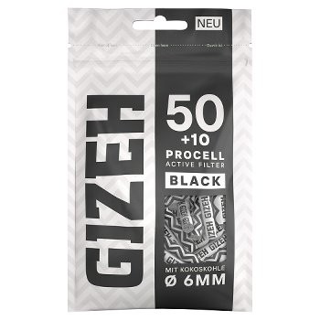 Einzeln GIZEH ProCell Active Filter Black 1x60