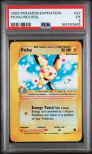 2002 Pokemon Expedition 22 Pichu-reverse Foil Psa 5