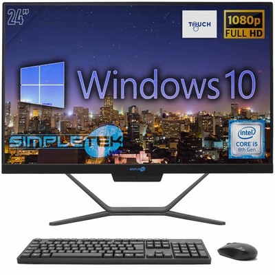 AIO All In One Touchscreen I5 8. Gen 24'' Windows 10 Pro 8GB 120GB Full HD PC
