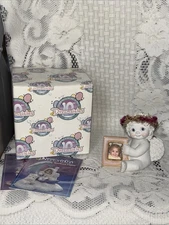 Dreamsicles Mini Picture Frame Figurine  Cherub Angel 2000 10th Anniversary Vtg