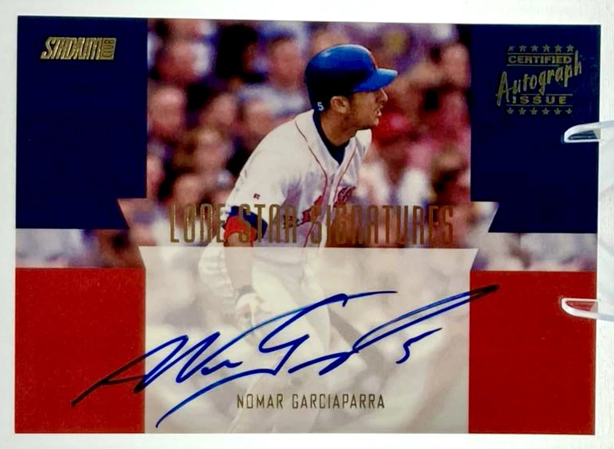 Topps Nomar Garciaparra Autographed Baseball Sports Trading Cards 