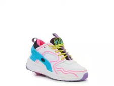 Heelys Girl Sneaker Kid Shoes Force HE10113 Low Top Skate Neon Pink Size 1 EUC