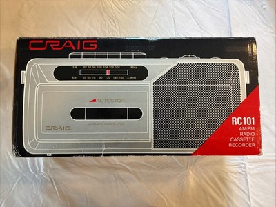 Vintage Craig RC 101 Stereo AM/FM Cassette Boom Box New Old Stock Original Box