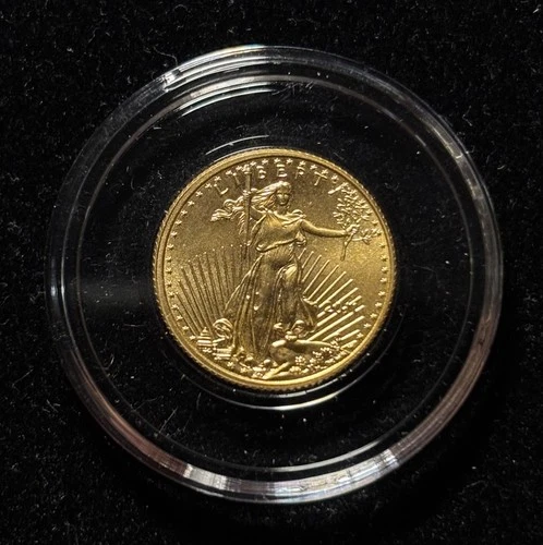 2011 $5 American Gold Eagle 1/10 oz Coin in Capsule
