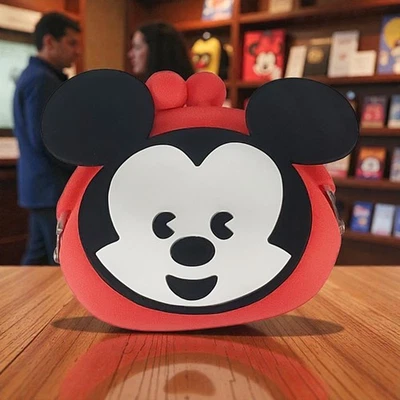 Mickey Mouse Disney Red Soft Silicone Classic Mickey Clip Coin Purse - Image 1 of 4