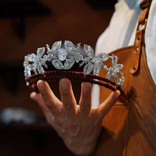 Royal Gorgeous Great Princess Zircon Wedding Tiaras Crowns Bridal Hair Accessory