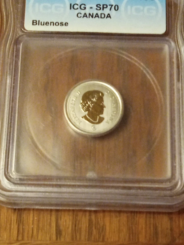 2022 Canada 10 Cent ICG SF 70 Bluenose - Image 3 of 4