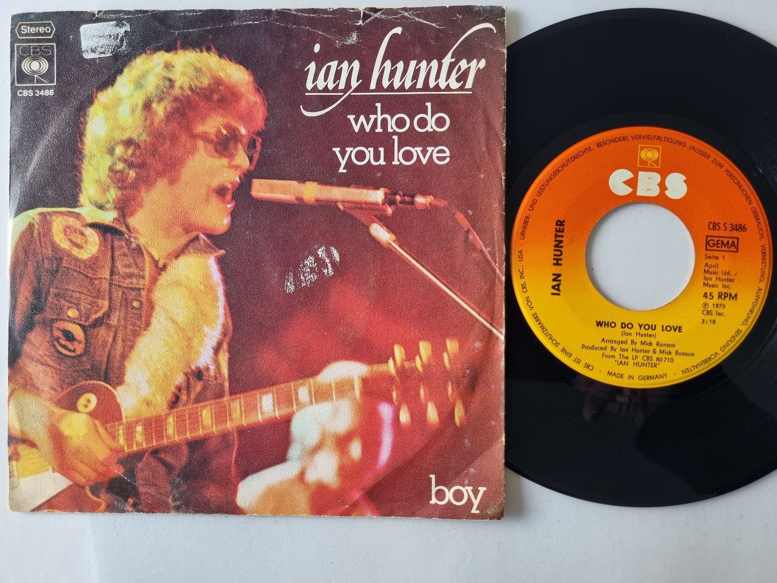 Ian Hunter - Who Do You Love 7'' Vinyl Germany