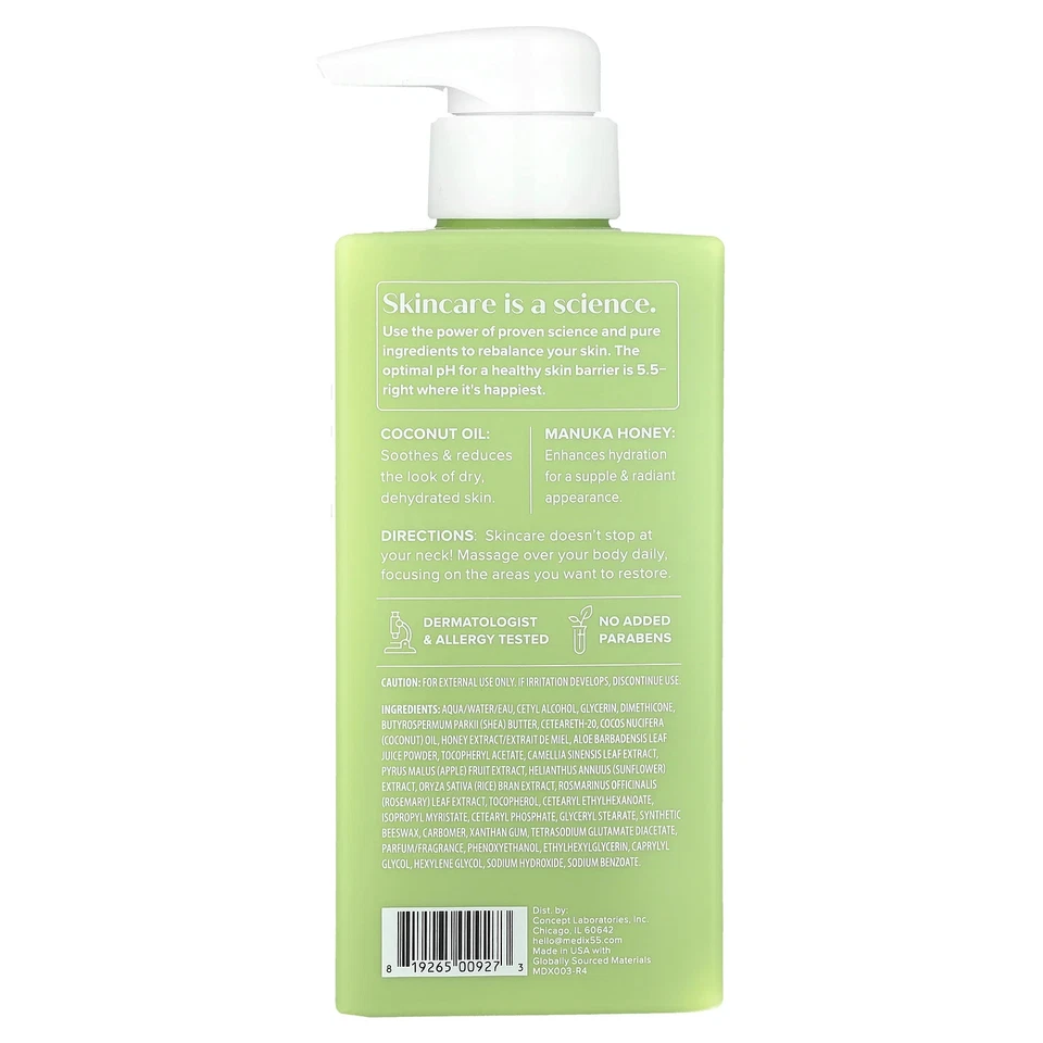 Body Treatment Cream, Coconut Oil + Manuka Honey, 15 fl oz (444 ml) - Image 2 of 2