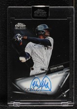 2021 Topps Chrome Black Chrome Black Auto Estevan Florial #CBA-EF Auto 11o2