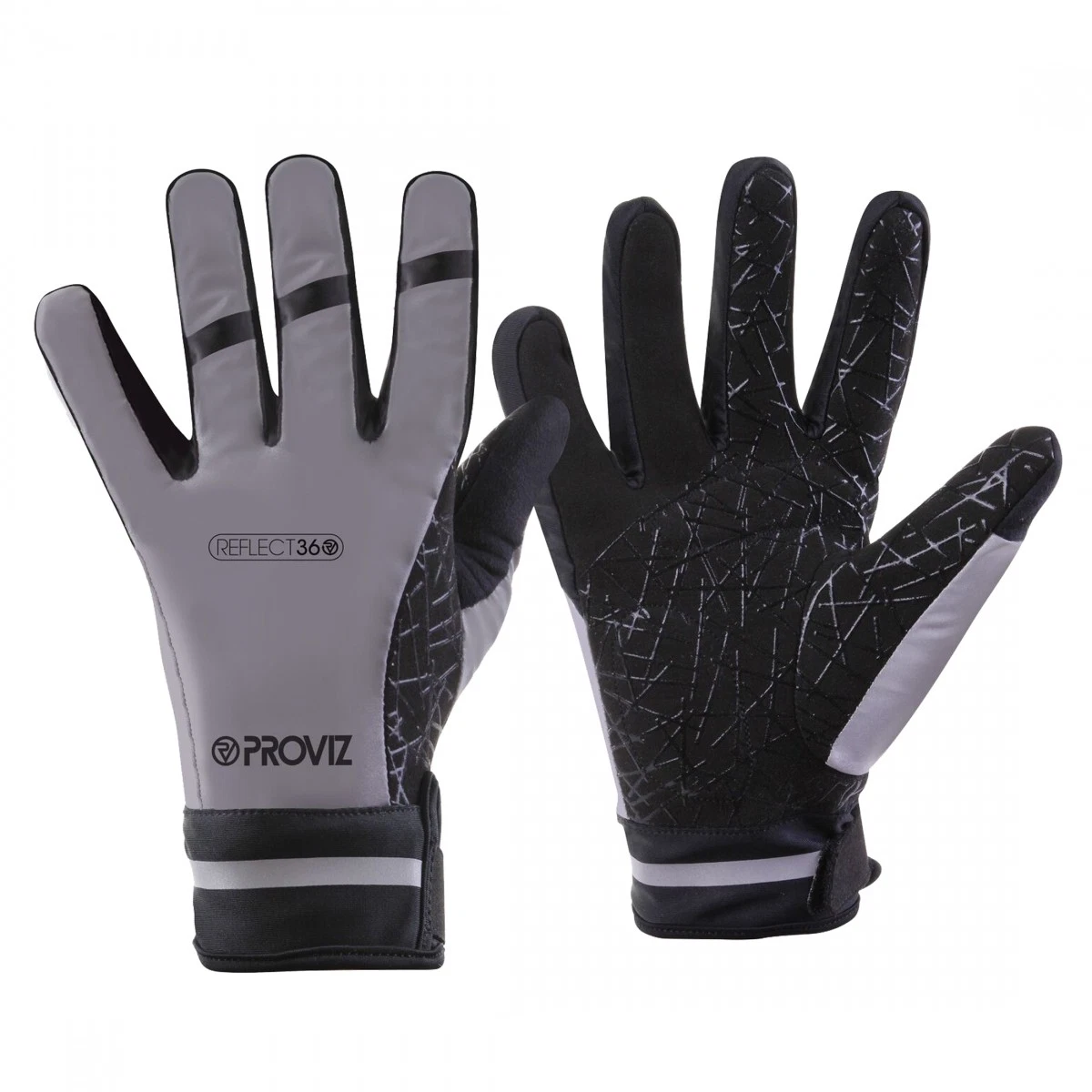 Proviz Reflect360 Waterproof Cycling Gloves XL Silver Unisex Full Finger