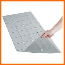 Bathtub Mat Non-Slip Silicone Soft Odorless Large Bath Mat No Suction Cups fo...