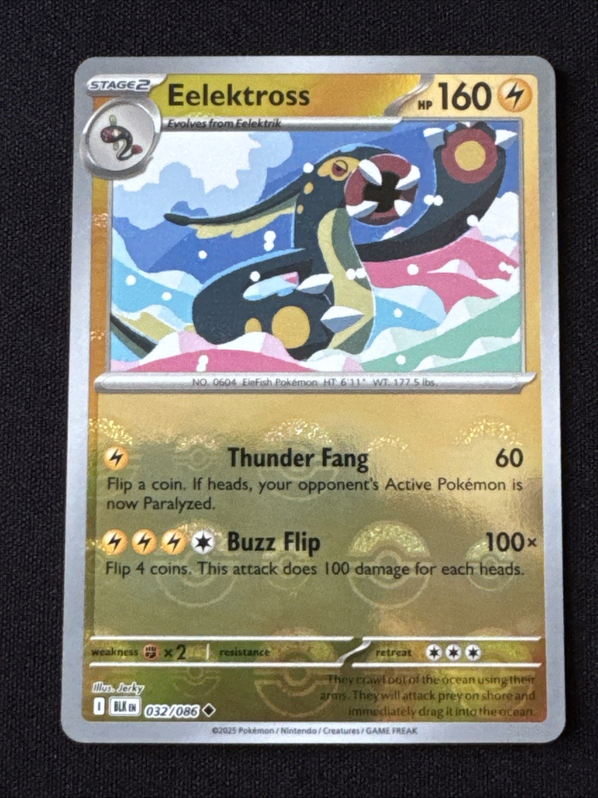 Eelektross 32/86 Pokeball Black Bolt BLK -Near Mint- Pokemon TCG