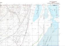 Ocala, Nevada 1986 Vintage USGS Topo Map 7.5 Quadrangle Topographic
