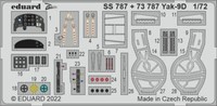 MW22 Eduard 73787 YAK-9D 1/72 Pe Set For Zvezda