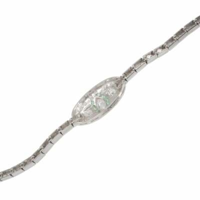 Beautiful Vintage 1940 Sterling 925 Silver Bracelet With