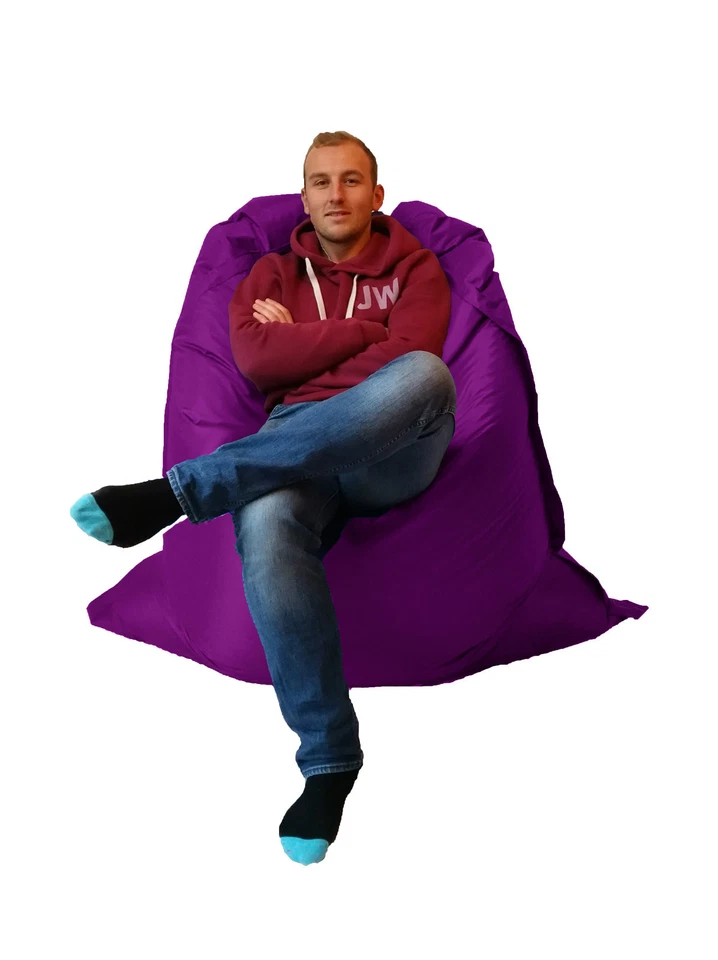 Extra Large Giant Beanbag Purple - Indoor & Outdoor Bean Bag - Massive 180x140cm