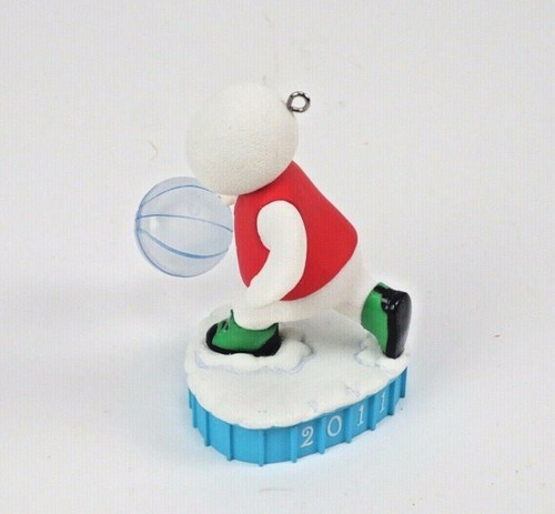 Hallmark 2011 Schneemann Basketball Superstar Andenken Ornament Figur - Bild 8 von 9