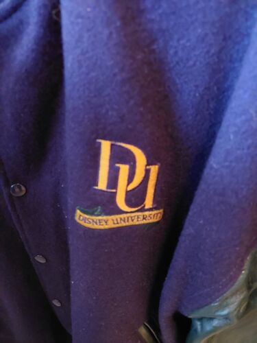 Disney University DU XL Bomber Jacket USA Extremely Rare VTG "E Pluribus Mousum" - Picture 4 of 6