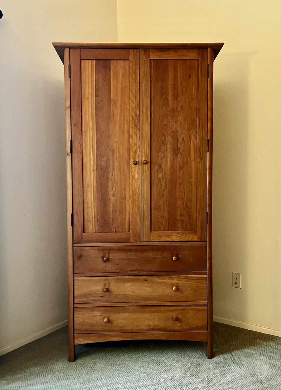 Armoire Wardrobe Solid Cherry. Vermont Furniture Designs Room and