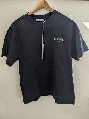 【関税込み】Ahluwalia &PaulSmith SSENSE限定 ブラック Tシャツ ANNOUN×EVANGELISTA Tシャツ ブラック
