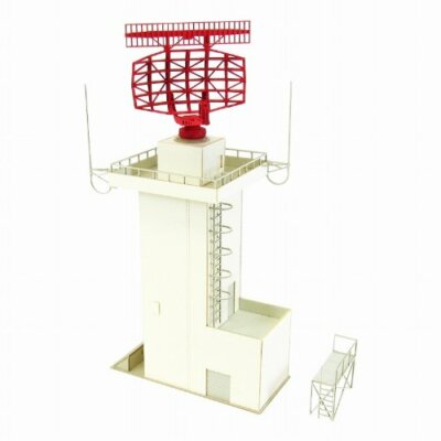 Sankei 1/144 Air Scene Series Air Traffic Control Radar Tower MK08-05 PaperCraft