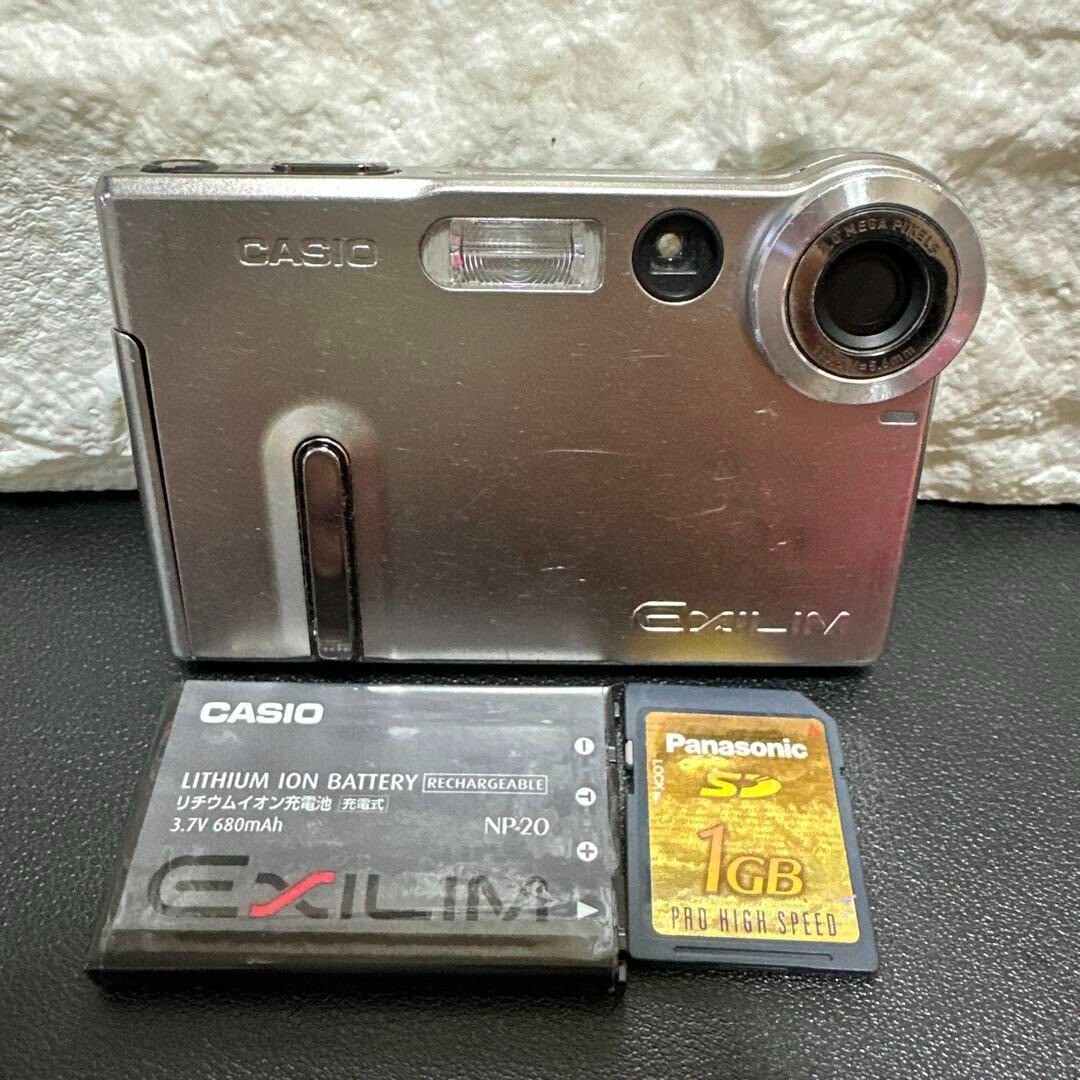 CASIO EXILIM EX-S20 シルバー 2.0メガピクセル CASIO EXILIM EX-S20 Silver Compact Digital Camera 2.0MP From