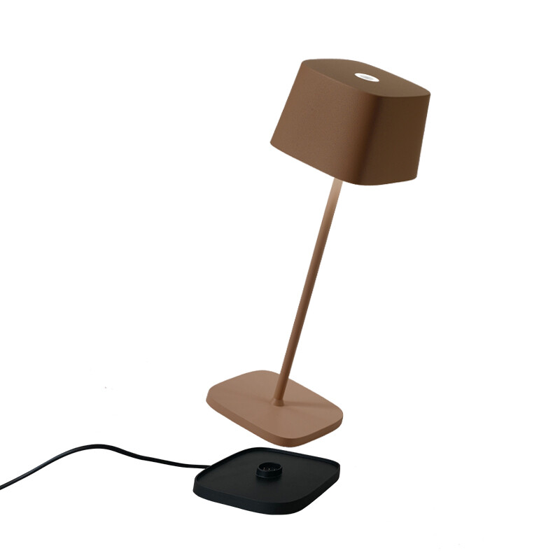Lampada a led da tavolo Ofelia Pro Corten ricaricabile LD0870R3 Zafferano
