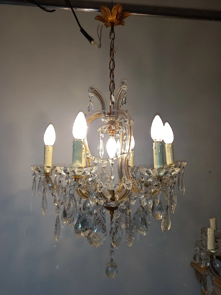 Old clearance glass chandelier