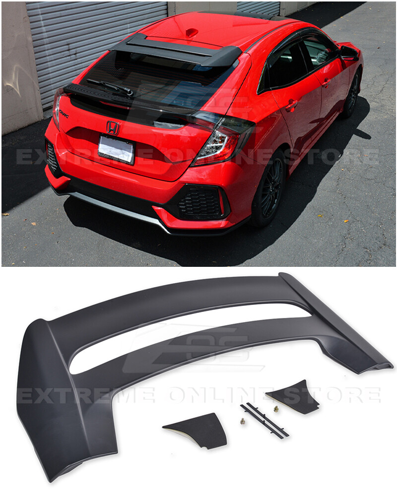 For 16-21 Honda Civic Hatchback FK4 FK7 JDM MUGEN Style Rear Roof