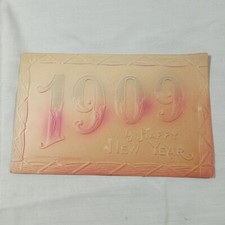 Antique VTG 1908 POSTCARD + 1902 Benjamin Ben Franklin 1¢ Green Stamp 