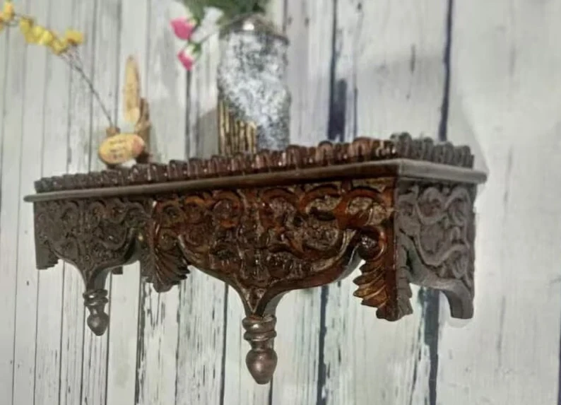 Wooden shelves Wall Shelf Storage & Organization Designer shelf Handmade wood