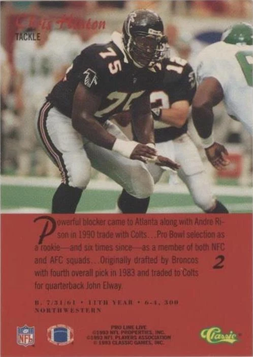 1993 Classic Pro Line Live Chris Hinton #2 - 2 de 2