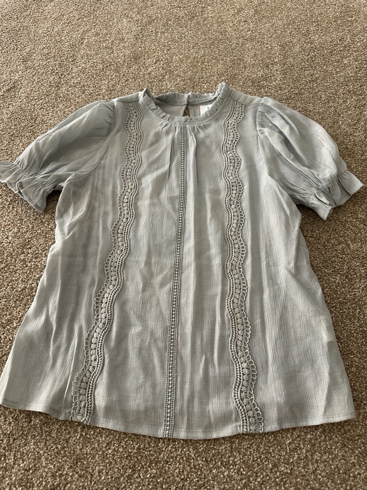 SHOP THE MINT Blouse Mint Size Small Basic Short … - image 1