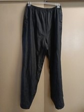 Columbia Sportswear Company Men's Black Polyurethane Polyester Rain Pants Size L
