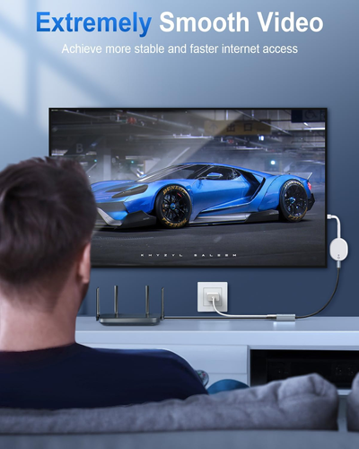 Adaptateur Ethernet 1000Mbps pour Chromecast avec Google TV, USB Type C vers RJ45 Gig - Photo 5 sur 12