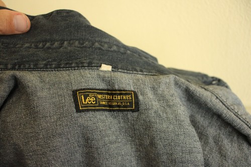 Camisa vaquera LEE WESTERN SHIRT HOMBRE más bien talla XL CIERRE A PRESIÓN - Imagen 4 de 5
