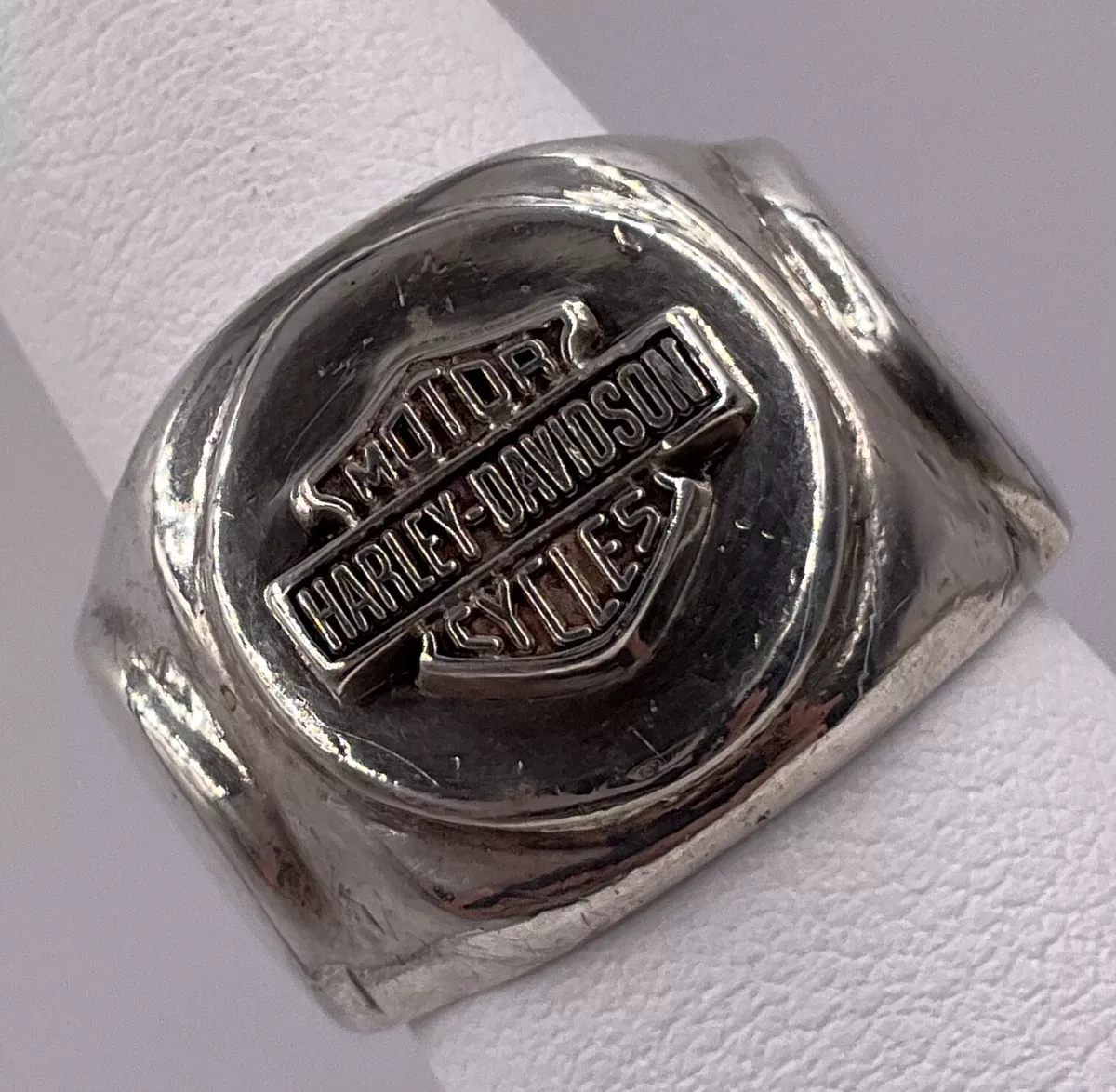 STERLING SILVER HARLEY DAVIDSON MOTORCYCLE BIKER RING SIZE 6.75 eBay