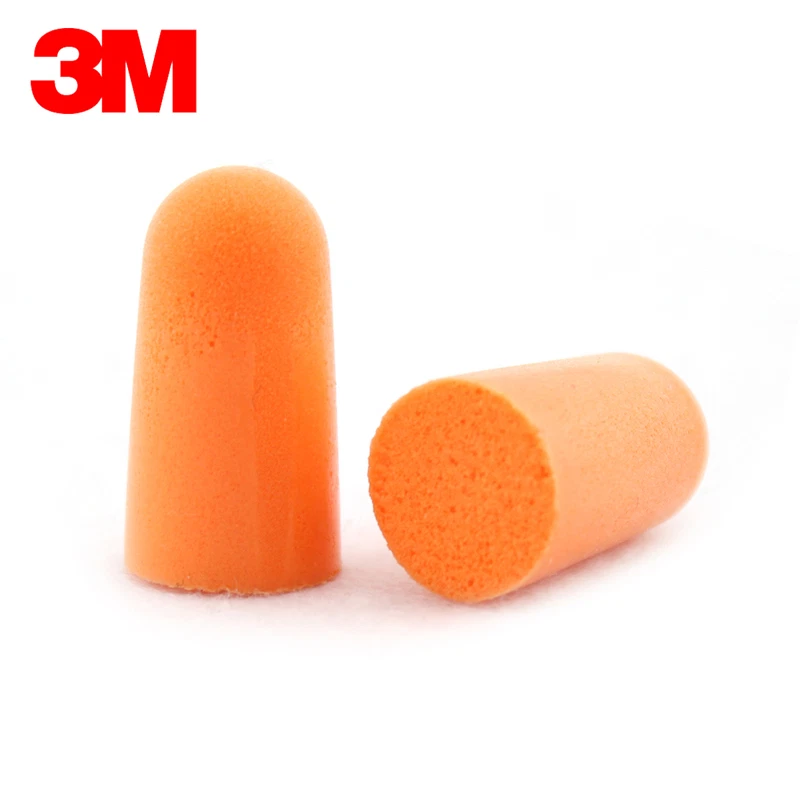 Tapones para los oídos 3M 1100 tapones para los oídos con reducción de ruido 29 dB espuma naranja ELIGE EL TAMAÑO Foto 2 de 4