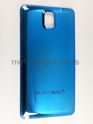 New BLUE  Chrome  Battery  Back Cover For Samsung Galaxy note 3 N9000 US FL