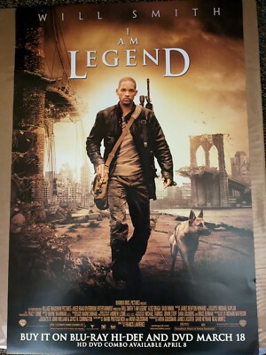 アイ・アム・レジェンド　USオリジナル映画ポスター I am Legend Movie Poster 13.5 x 20 inches authentic | eBay
