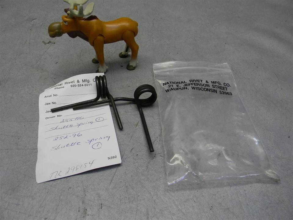 Kit de reparación National Remache MFG TW37 lanzadera resorte guía placa mandíbula resortes Foto 2 de 4