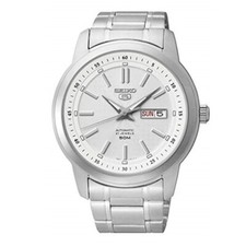 SEIKO Serie 5 SNKM83K1 Superior Orologio Automatico Uomo Quadrante Bianco