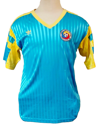 VTG ADIDAS 1991-92 ROMANIA NATIONAL TEAM HAGI #10 SOCCER JERSEY