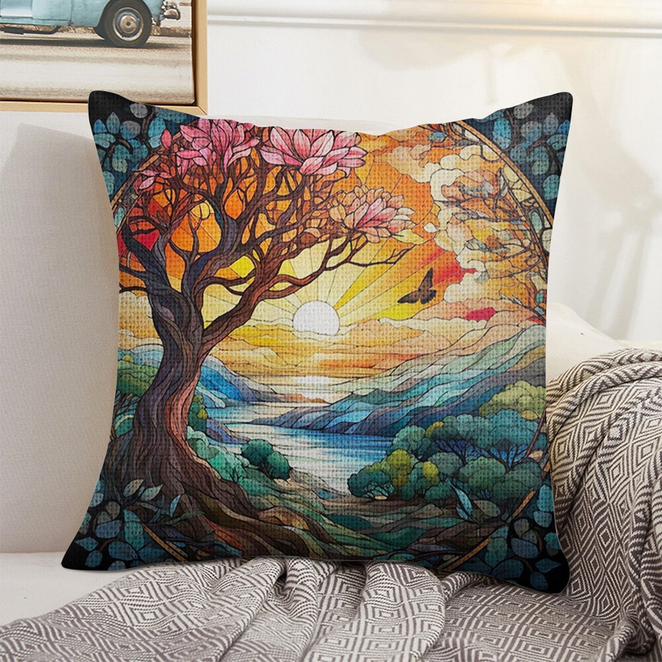 Handicraft Embroidery Pillowcase Creative Cotton for Living Room Sewing
