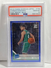 Carsen Edwards 2019 Donruss Optic Rated Rookie Blue Fastbreak #196 PSA 10 /50