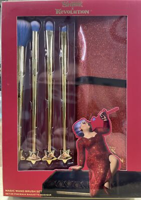 Lot Of 10 Revolution x Shrek Fairy Godmother Magic Wand Make-Up Brush Set w/case