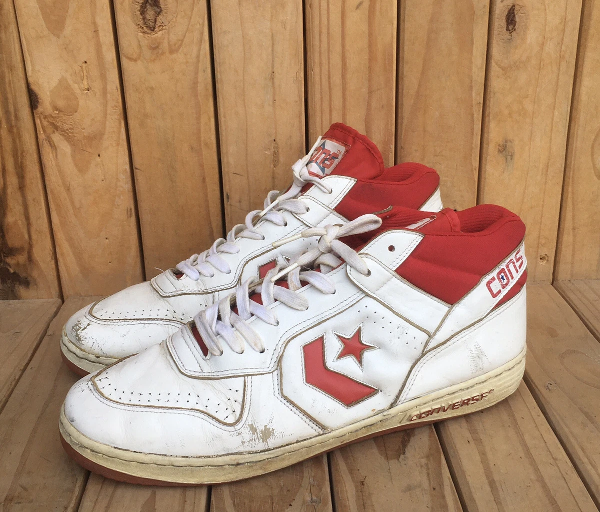 VTG Converse CONS Original 1980 s red white Basketball sneakers SZ 13 14